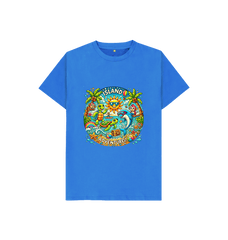 Bright Blue Island Adventures Kids T-Shirt