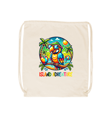 Natural Cool Parrot - Island Adventure - Drawstring Bag