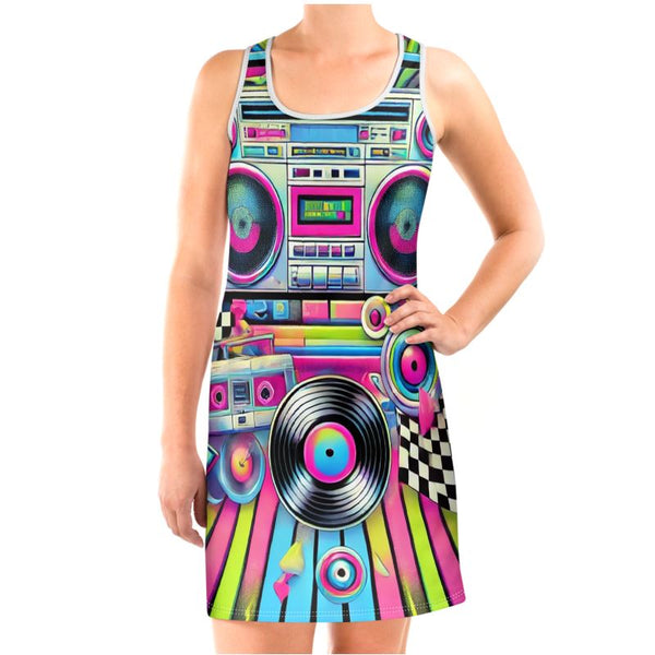 1980s Rave Inspired Vest Dress