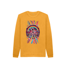 Mustard 70s Glam kids sweatshirt